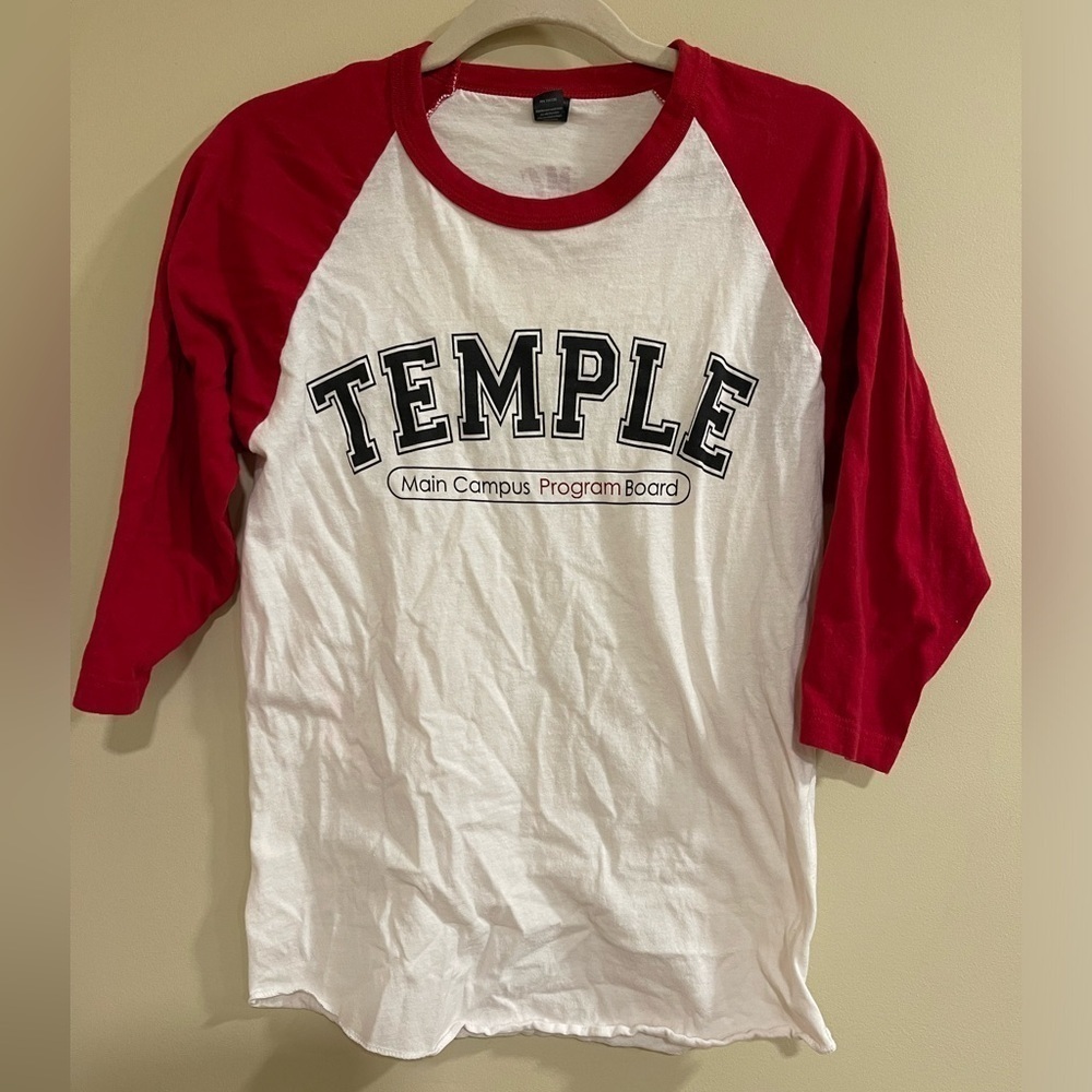 Temple University 3/4 Sleeve tee​​​​​​​
